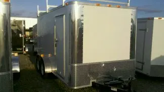 14FT CONTRACTOR'S TRAILER W/LADDER RACK