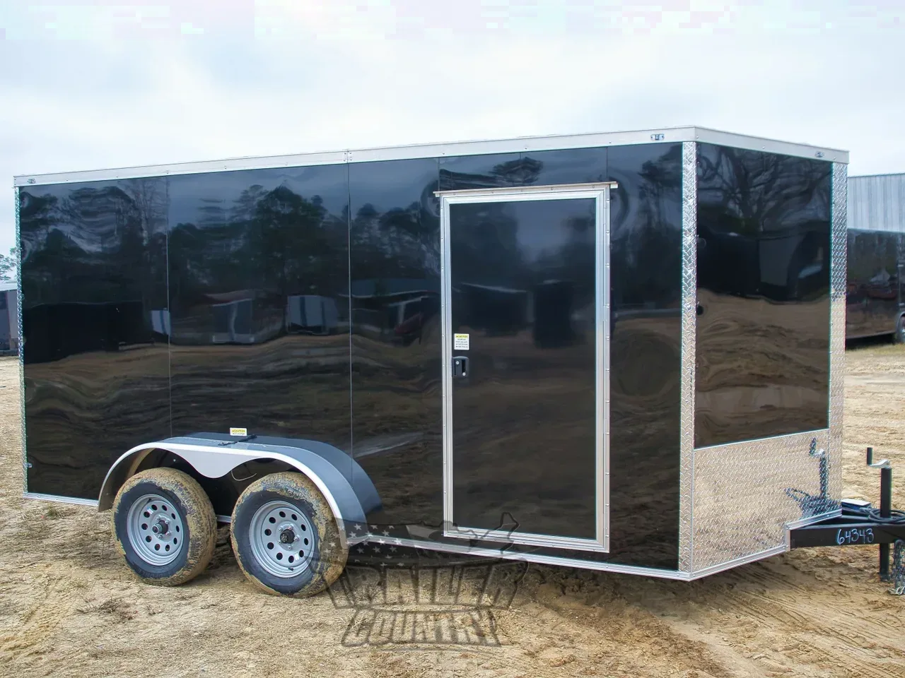 2026 New 7 X 14 Tandem Axle, V-Nosed Enclosed Motorcycle Cargo Trailer.