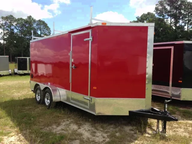 Contractors Trailer - 14ft Tandem Axle - Ladder Rack