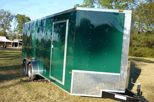 2026 NEW 7 x 16 Tandem Axle Enclosed Trailer w/3500# Axles