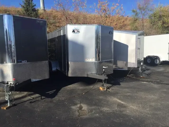 16ft Silver Cargo Trailer With V-nose