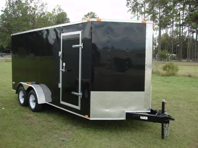 16FT V NOSE RAMP CARGO TRAILER