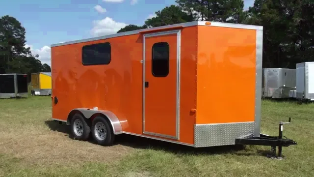 16ft Tandem - Insulation, A/C bracing, V-Nose, Orange