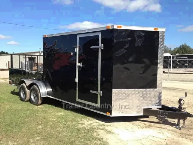 2026 Brand New Model 7 x 20 Tandem Axle, Hybrid Enclosed Cargo + Open Deck Utility Trailer