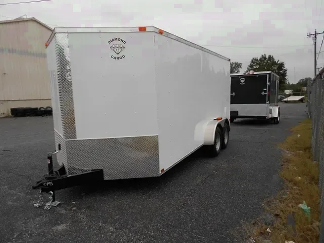 16FT WHITE T.A. CARGO TRAILER