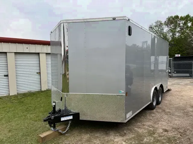 Silver 16ft w/Beavertail, Ramp and 4 - 5000# D-Rings
