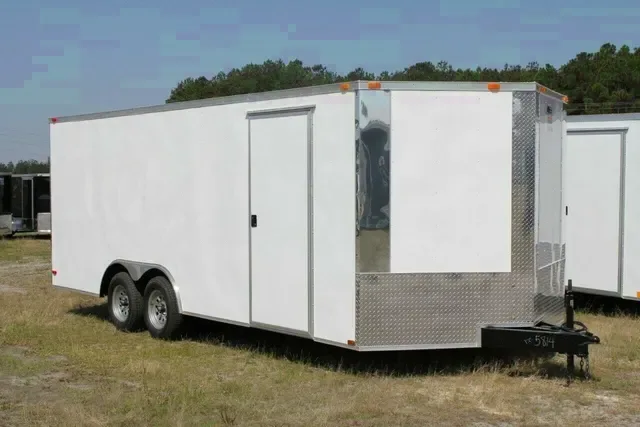 2026 Brand New Model 8.5 x 18 Tandem Axle, Enclosed Car Hauler Cargo Trailer