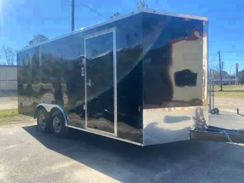 18ft V-nose Cargo with Ramp -  Black