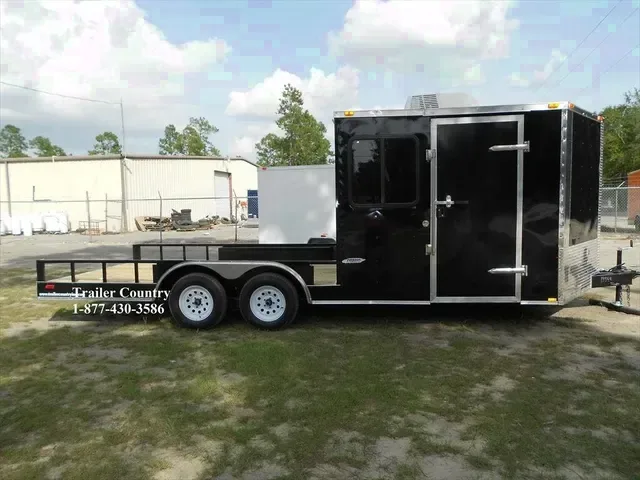 2026 NEW 8.5 x 20 Tandem Axle, Hybrid Enclosed Cargo + Open Deck Utility Trailer