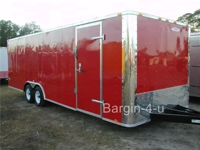 2026 NEW 8.5x20 Tandem Axle, Custom Enclosed Cargo Trailer. 6'6" Height