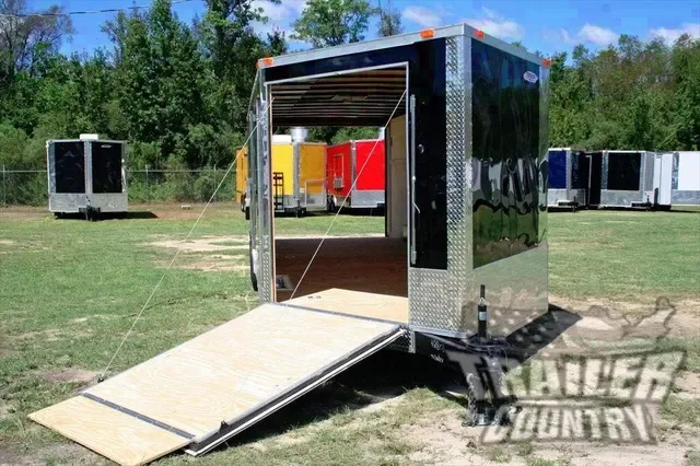 2026 NEW 8.5 X 24 ENCLOSED CARGO TRAILER w/2 RAMPS! Perfect for Snowmobiles, ATV'S Motorcycles - Carhauler - Landscaping - Lawn Service!