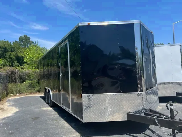 V-Nose 24ft Cargo/Auto Trailer w/Side Door