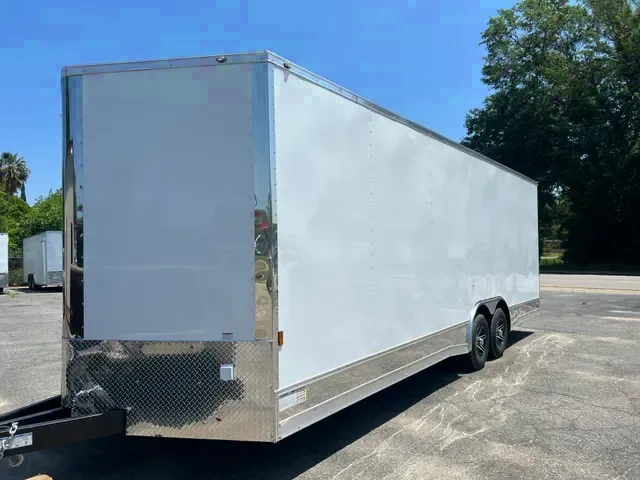 24ft White Enclosed Trailer - LOADED