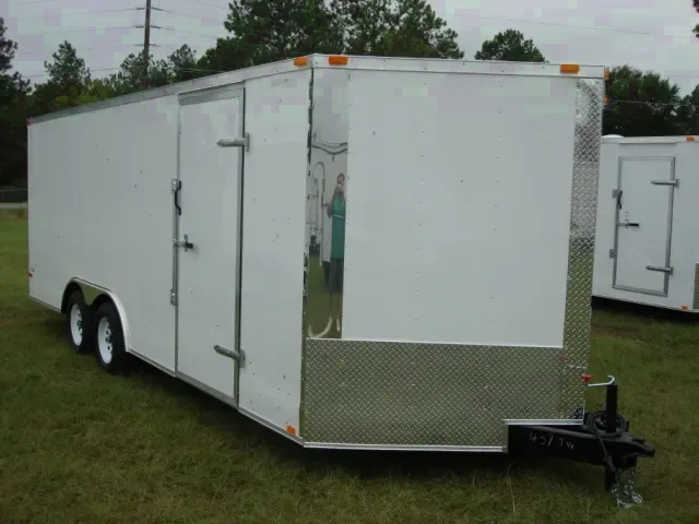 24FT V NOSE RAMP CAR HAULER