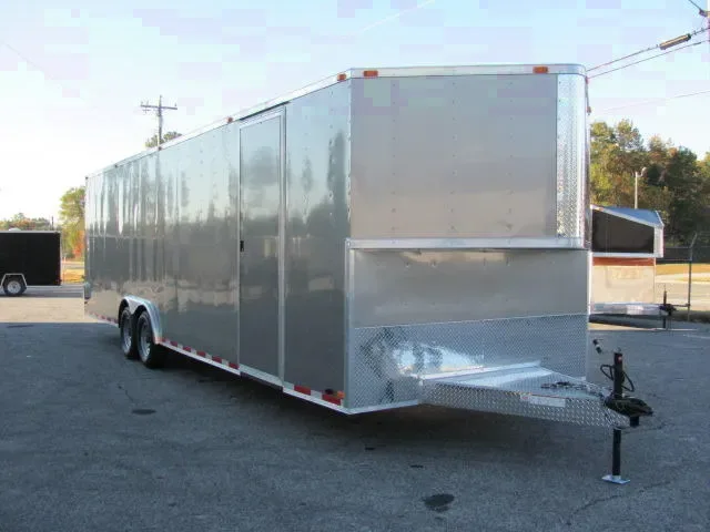 24FT T.A.  SILVER CAR HAULER/CARGO TRAILER