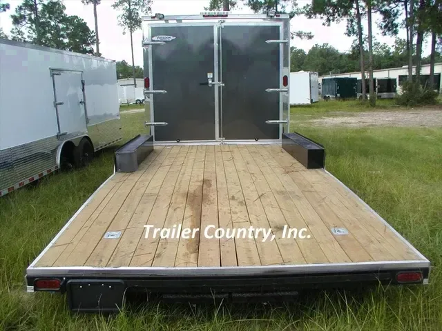2026 Brand New 8.5 X 28 HYBRID CUSTOM Enclosed Utility Trailer - Rear Open Deck