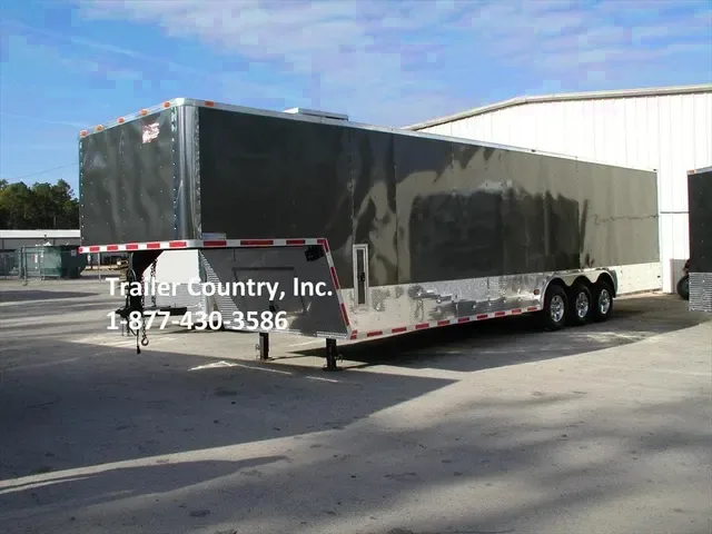 2026 Brand New 8.5x30 + 8' RISER Triple Axle, Enclosed Gooseneck Cargo Trailer