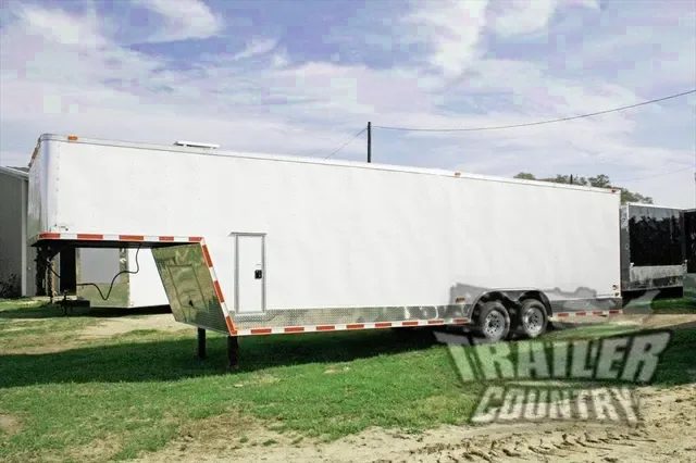2026 NEW 8.5' X 32 Enclosed Heavy Duty Gooseneck with 5200# Torsion Axles