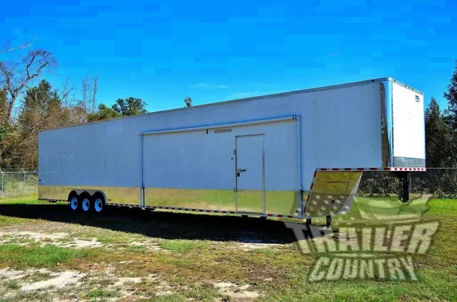 2026 New Heavy Duty Model 8.5' x 44' + 8' Riser, Triple Axle, Enclosed Goose-Neck Cargo Trailer Loaded w/ Electrical/ Lighting & MORE!
