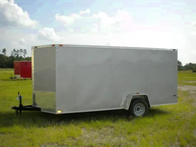 12FT SA V-NOSE CARGO TRAILER-GREY