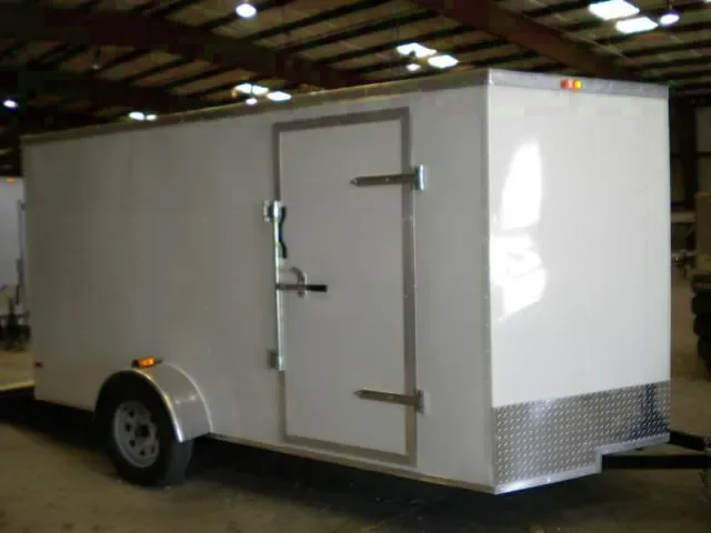 WHITE 12FT W/Spring Assist Ramp