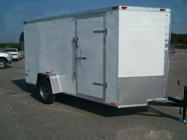 12ft V-Nose Cargo Trailer-Single Axle