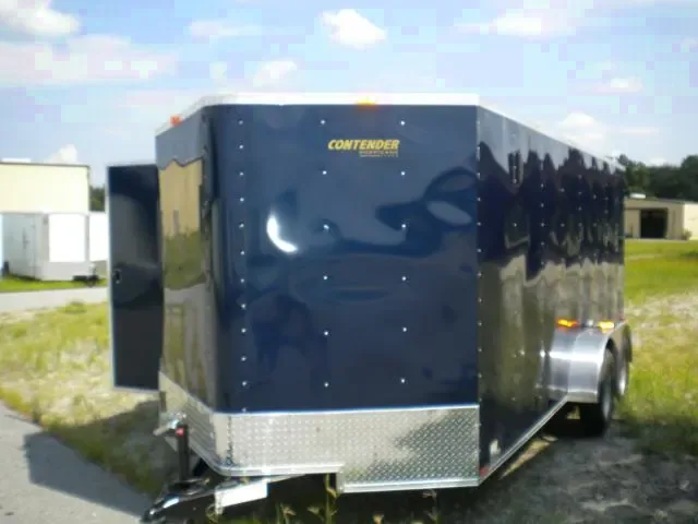 16FT TA Vee Nose-Blue - 3500LB AXLES