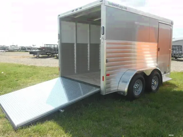 14FT ALL ALUMINUM CARGO TRAILER W/RAMP