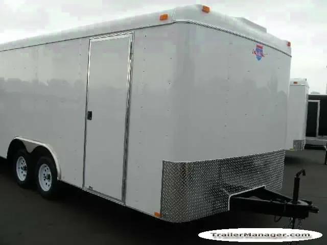16ft  7K WHITE With Ramp-This Trailer is Loaded