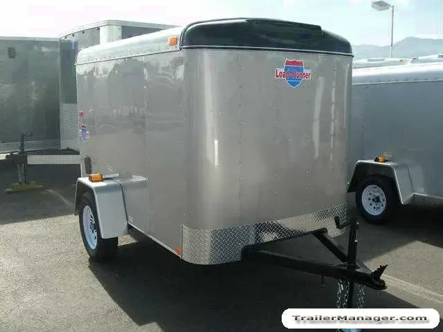 8ft Pewter Cargo Trailer w/Plywood Interior
