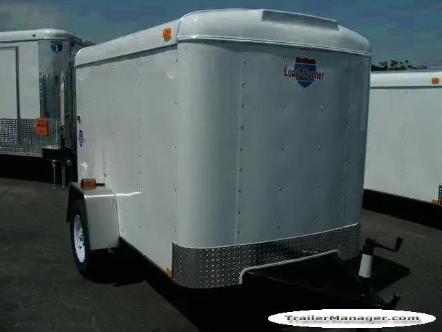 8ft Single Axle WHITE  With Single Rear Door