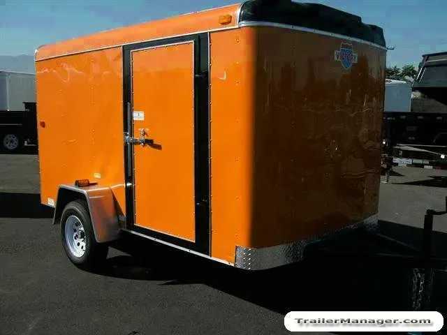 10ft Single 3500lb Axle ORANGE Cargo Trailer