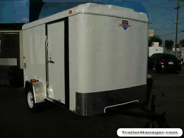 10ft Single 3500lb Axle WHITE With Ramp