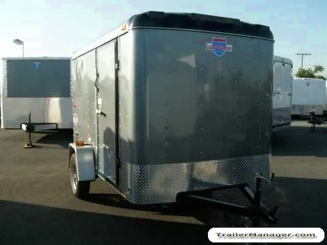 Silver 10ft Cargo Trailer w/Ramp Door