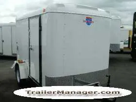 10ft Single Axle WHITE With Ramp w/Spare Tire