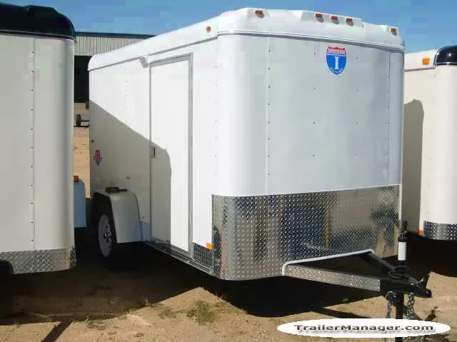 10ft Single Axle WHITE  With Double Door