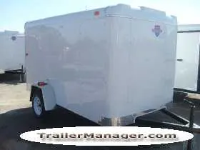 10ft Single Axle WHITE  With Double Door