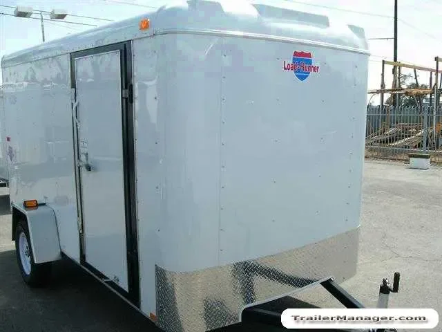 Cargo Trailer 12ft  WHITE  With Double Door