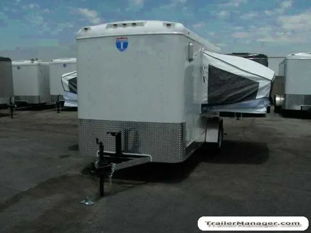 12ft Motorcycle Trailer w/Pop Out Beds