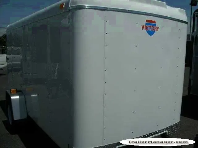12ft Single Axle WHITE  With Double Door