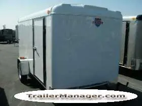 12ft Single Axle WHITE With Ramp