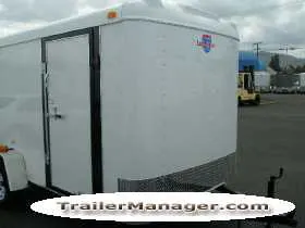 12ft  Single Axle WHITE With Ramp