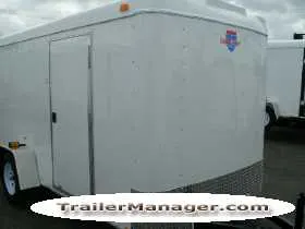 12ft  Single Axle WHITE With Ramp