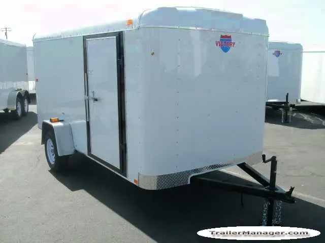 12ft Single Axle WHITE With Ramp