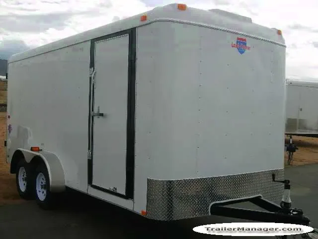 16ft WHITE With Double Door-White Walls and Ceiling, Rubber Coin Flooring