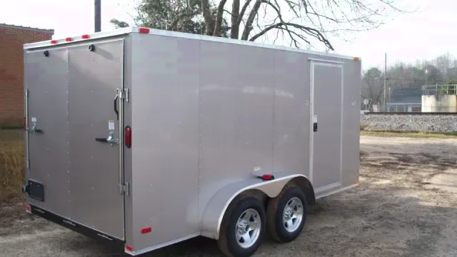 16ft Grey Enclosed with Aluminum Mag and V-nose