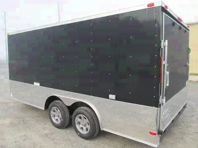 18ft V Nose Cargo Trailer w/ Ramp in V Nose