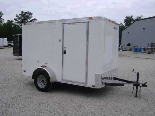 10FT ENCLOSED WHITE DOUBLE REAR DOORS
