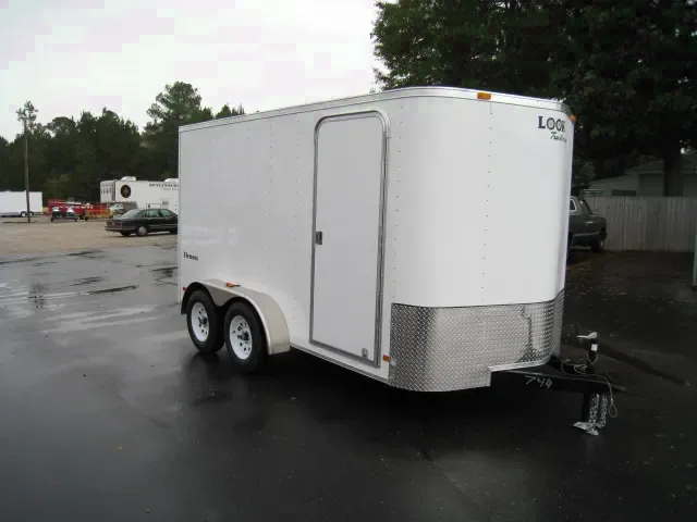 12FT TA WHITE CARGO TRAILER