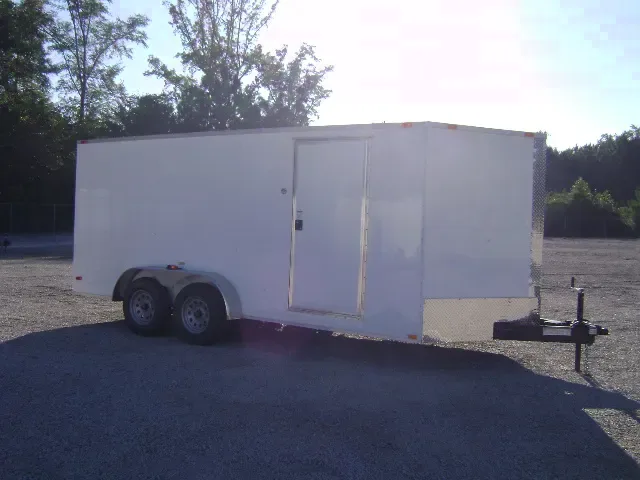 16FT V-NOSE RAMP DOOR-WHITE